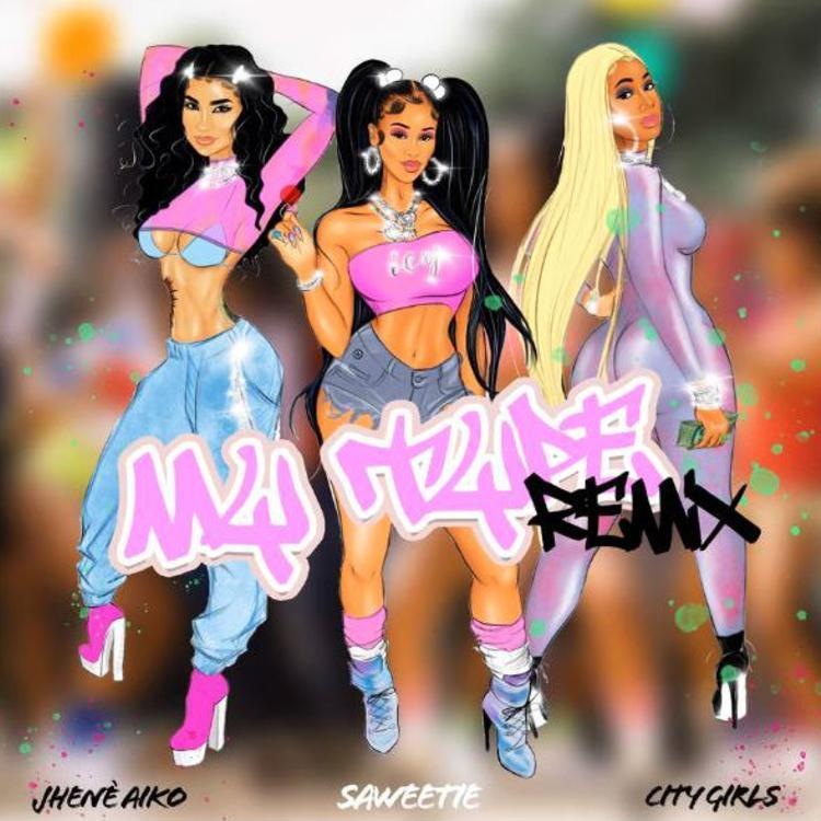 Saweetie ft. featuring Jhené Aiko & City Girls My Type (Remix) cover artwork