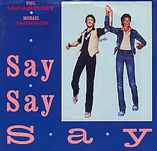 Paul McCartney & Michael Jackson — Say Say Say cover artwork