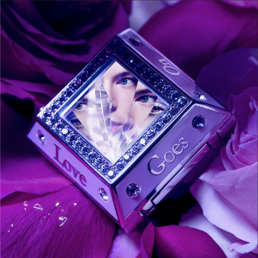 Hannah Diamond featuring Bladee & Palmistry — Love Goes On (Palmistry Remix) cover artwork