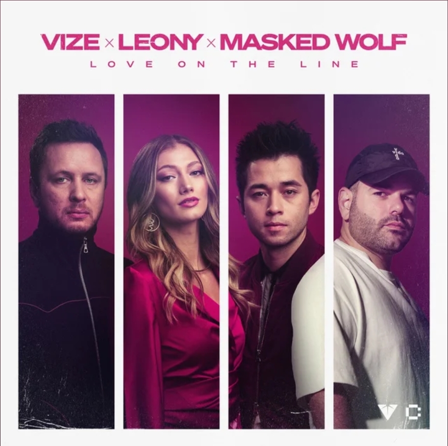 VIZE, Leony, & Masked Wolf Love On The Line cover artwork