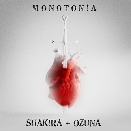 Shakira & Ozuna Monotonía cover artwork