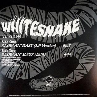 Whitesnake — Slow an&#039; Easy cover artwork