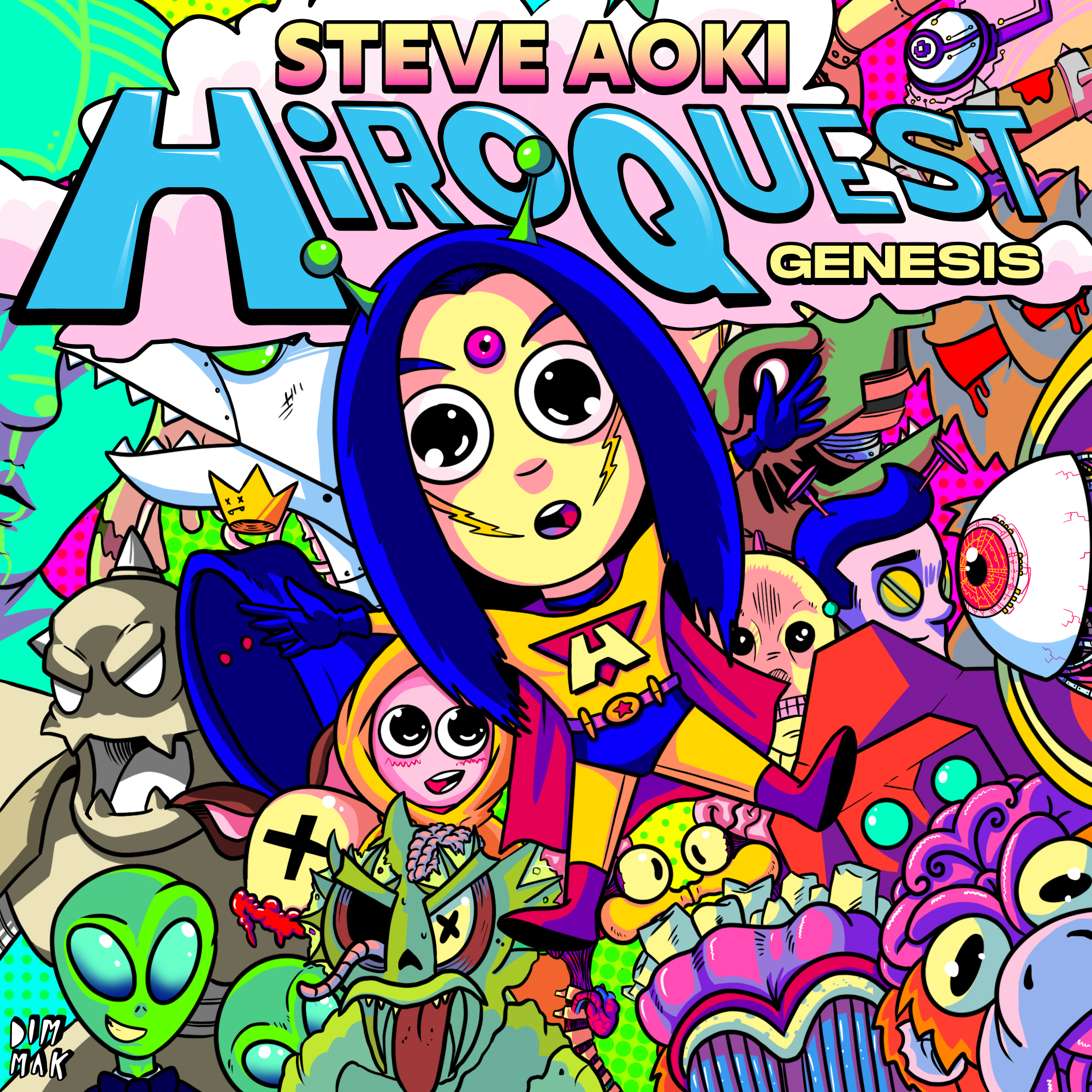 Steve Aoki HiROQUEST: Genesis cover artwork