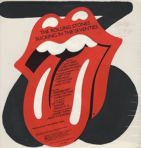 The Rolling Stones Sucking in the Seventies cover artwork