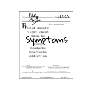 Katie Belle — Symptoms cover artwork