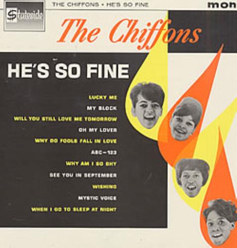 The Chiffons He&#039;s So Fine cover artwork