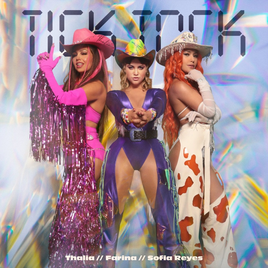 Thalía, Farina, & Sofía Reyes Tick Tock cover artwork