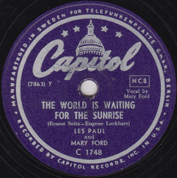 Les Paul & Mary Ford The World is Waiting for the Sunrise cover artwork