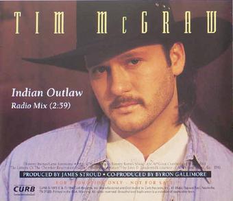 Tim McGraw — Indian Outlaw cover artwork