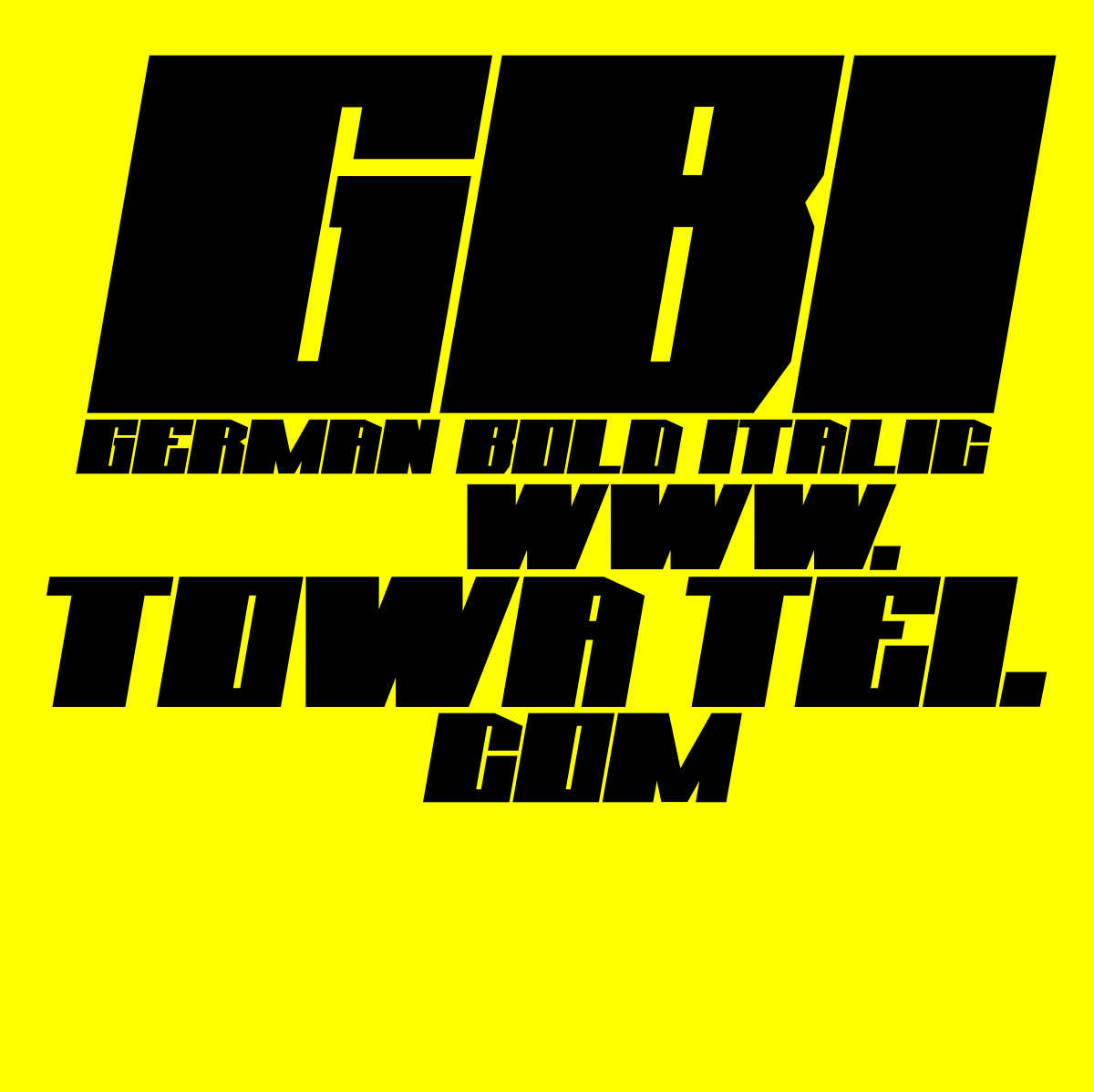 Towa Tei featuring Kylie Minogue — GBI (German Bold Italic) cover artwork