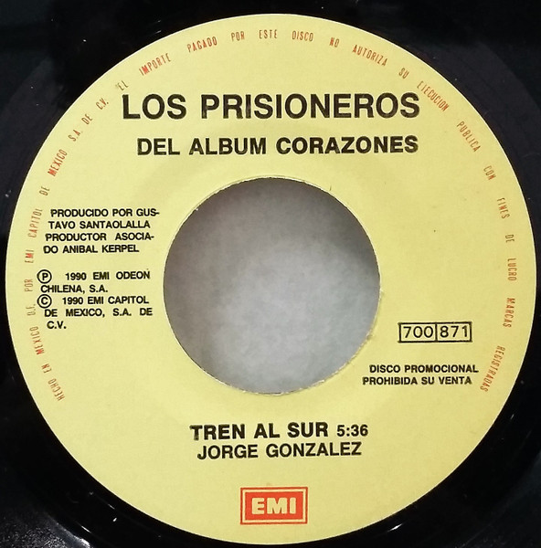 Los Prisioneros Tren al Sur cover artwork