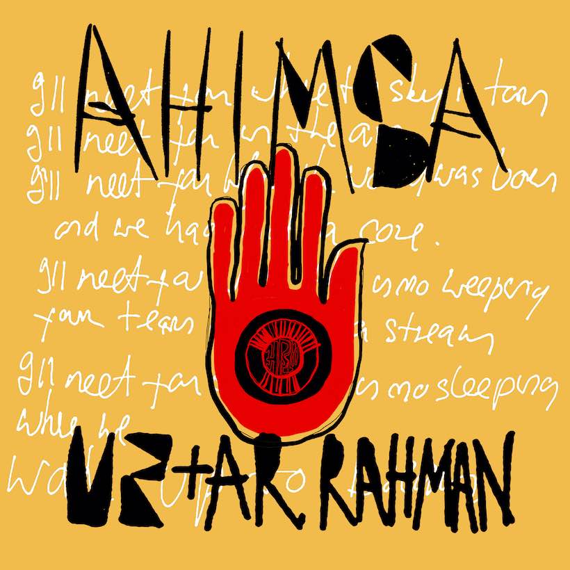U2 & A.R. Rahman Ahimsa cover artwork