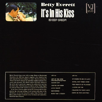 Betty Everett It&#039;s in His Kiss (Shoop Shoop) cover artwork