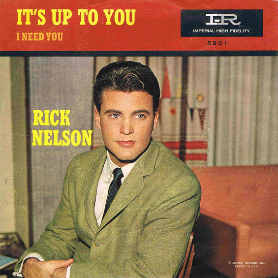Ricky Nelson It&#039;s Up to You cover artwork