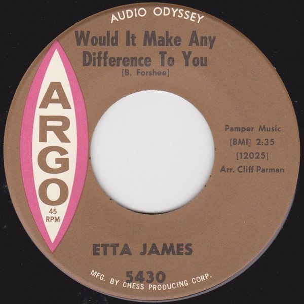 Etta James Would It Make Any Difference to You cover artwork