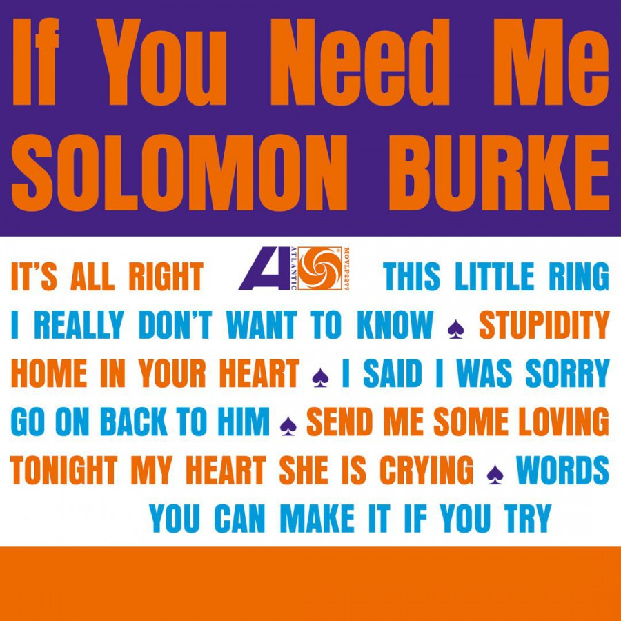 Solomon Burke If You Need Me cover artwork