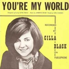 Cilla Black You&#039;re My World cover artwork