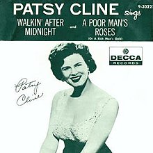 Patsy Cline Walkin&#039; After Midnight cover artwork