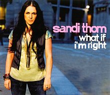 Sandi Thom What If I&#039;m Right cover artwork