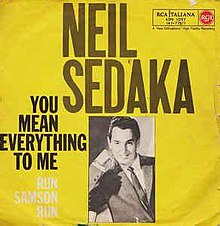 Neil Sedaka — You Mean Everything To Me cover artwork