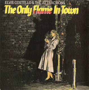 Elvis Costello &amp; The Attractions — The Only Flame In Town cover artwork