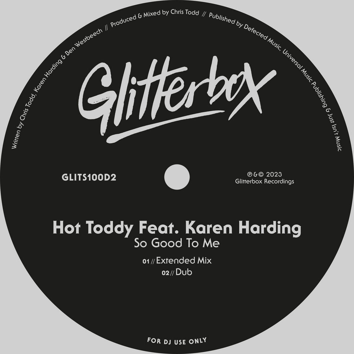 Hot Toddy featuring Karen Harding — So Good To Me cover artwork
