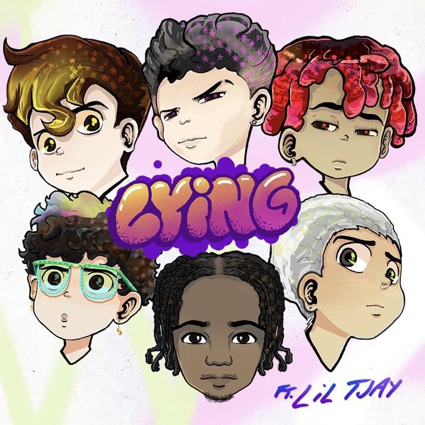 PRETTYMUCH ft. featuring Lil Tjay Lying cover artwork