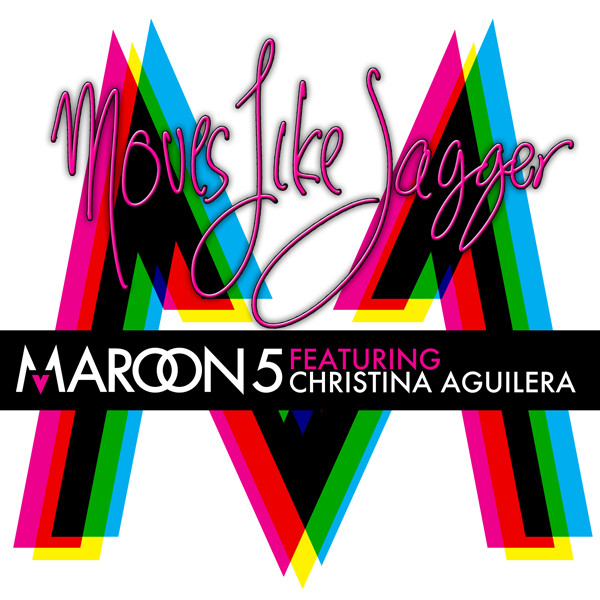 Maroon 5 ft. featuring Christina Aguilera Moves Like Jagger cover artwork