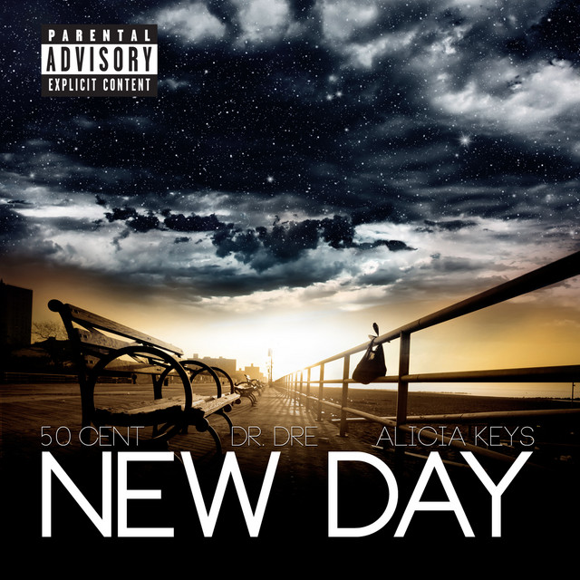 50 Cent ft. featuring Alicia Keys & Dr. Dre New Day cover artwork