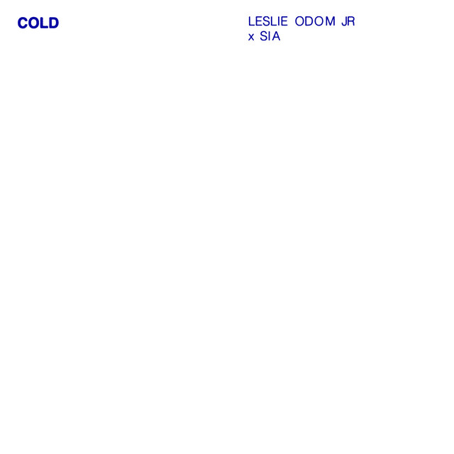 Leslie Odom Jr. & Sia — Cold cover artwork