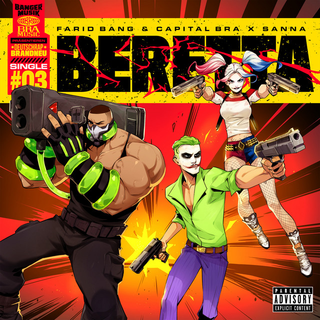 Farid Bang, Capital Bra, & SANNA — BERETTA cover artwork