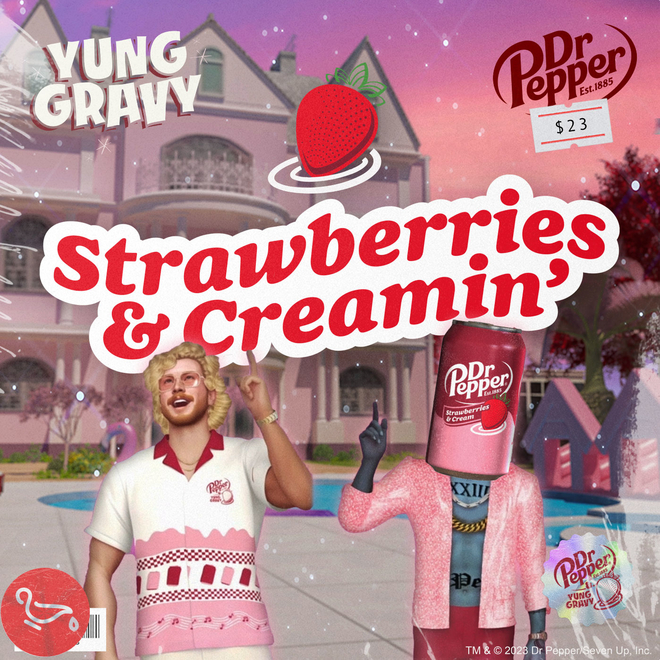 Yung Gravy Strawberries &amp; Creamin&#039; cover artwork