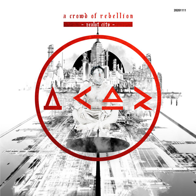 a crowd of rebellion Zealot City cover artwork
