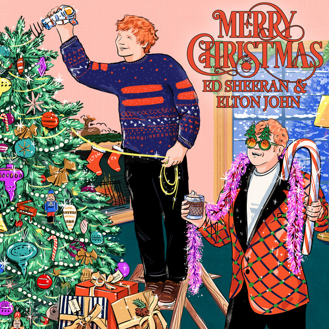 Ed Sheeran & Elton John Merry Christmas cover artwork