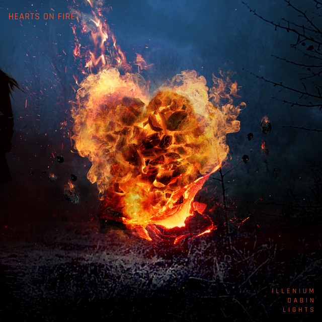ILLENIUM & Dabin featuring Lights — Hearts On Fire cover artwork