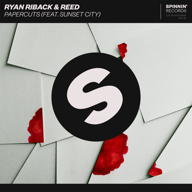 Ryan Riback & REED featuring Sunset City — Papercuts cover artwork