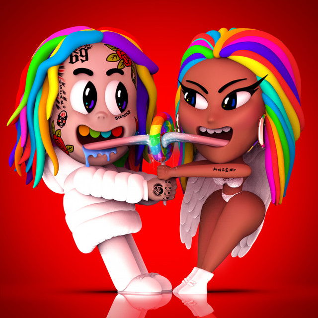 6ix9ine & Nicki Minaj TROLLZ cover artwork