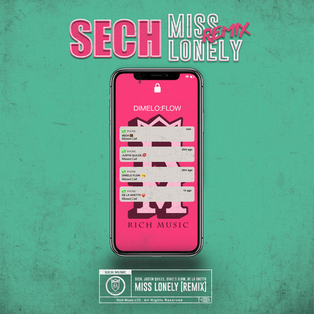 Sech featuring Justin Quiles, Dímelo Flow, & De La Ghetto — Miss Lonely (Remix) cover artwork