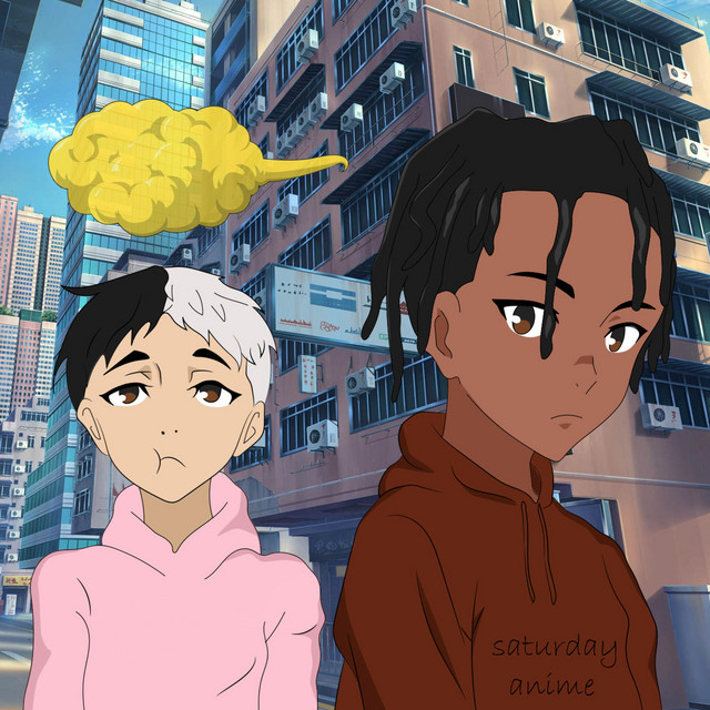 JERHELL ft. featuring Powfu Saturday Anime cover artwork