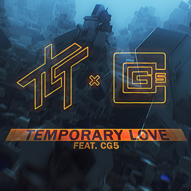 The Living Tombstone & CG5 Temporary Love cover artwork