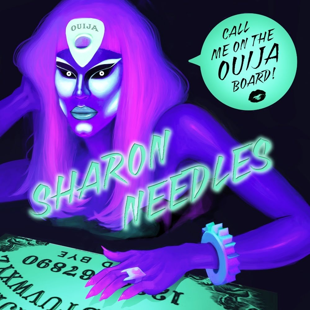 Sharon Needles — Call Me on the Ouija Board cover artwork