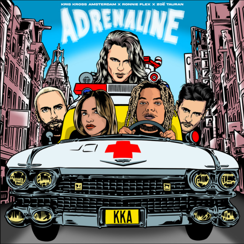 Kris Kross Amsterdam ft. featuring Ronnie Flex & Zoë Tauran Adrenaline cover artwork