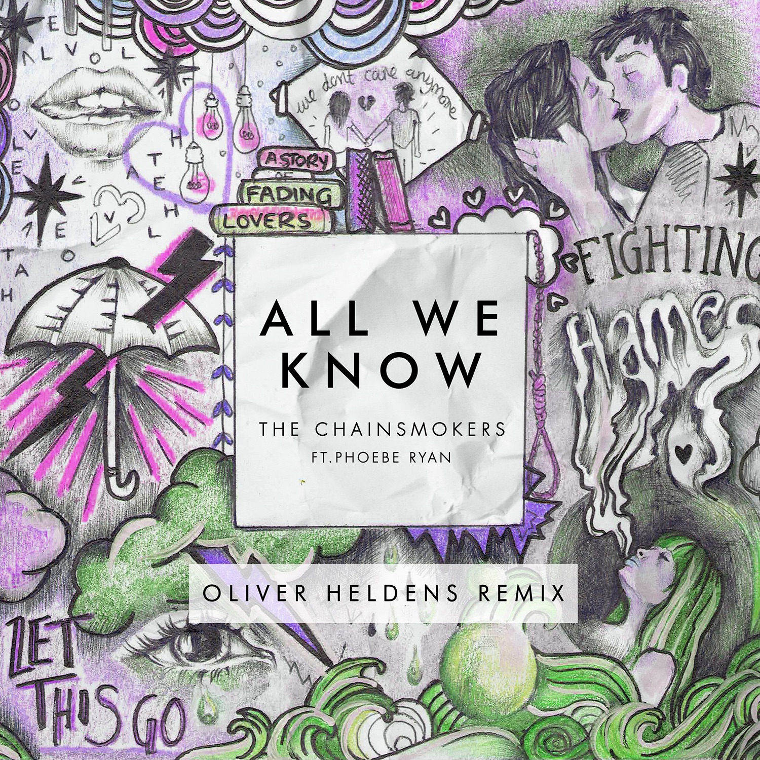 The Chainsmokers featuring Phoebe Ryan — All We Know (Oliver Heldens Remix) cover artwork