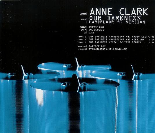 Anne Clark — Our Darkness &#039;97 cover artwork