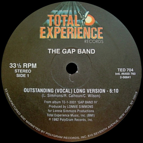 The Gap Band Outstanding cover artwork