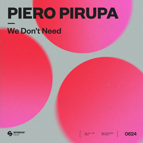 Piero Pirupa We Don&#039;t Need cover artwork