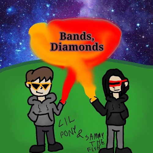 Lil Pony featuring sammythefish — bands, diamonds cover artwork