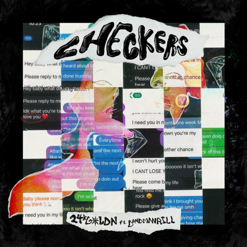 24kGoldn featuring Bandmanrill — Checkers cover artwork
