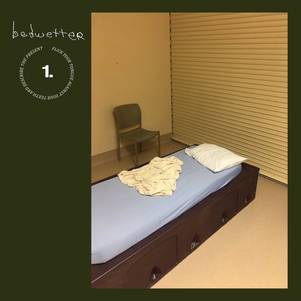 Bedwetter Volume 1: Flick Your Tongue Against Your Teeth and Describe the Present. cover artwork