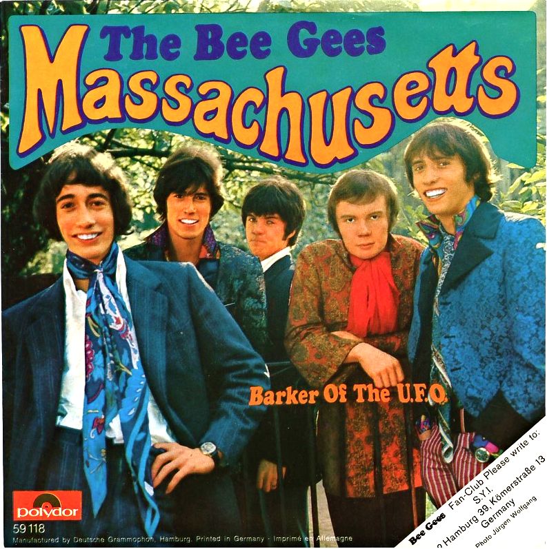 Bee Gees Massachusetts cover artwork